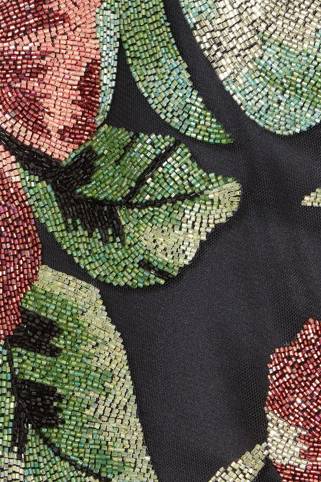 RICHARD QUINN Bead-embellished twill straight-leg pants