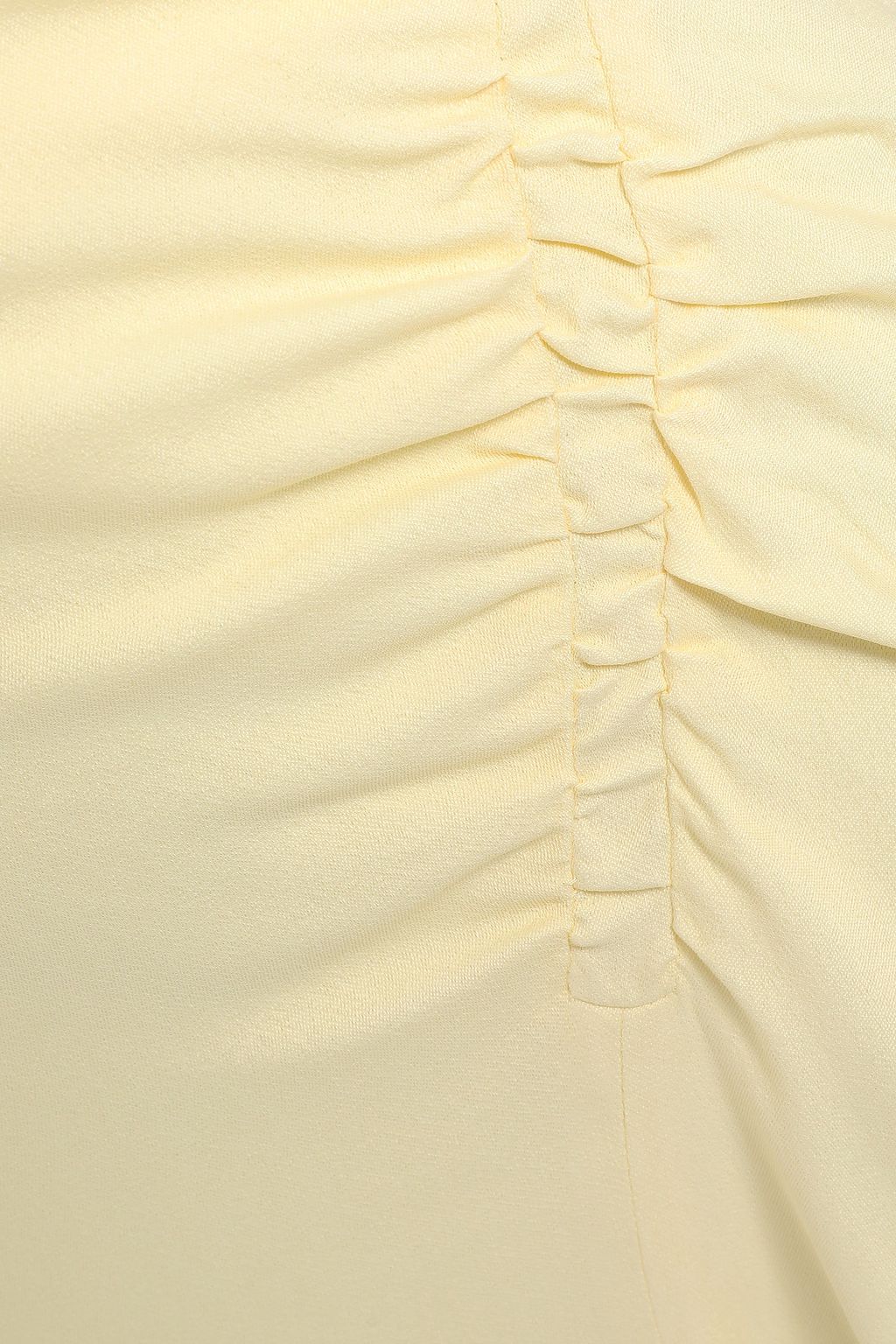 LES HÉROÏNES BY VANESSA COCCHIARO Asymmetric gathered crepe de chine midi skirt