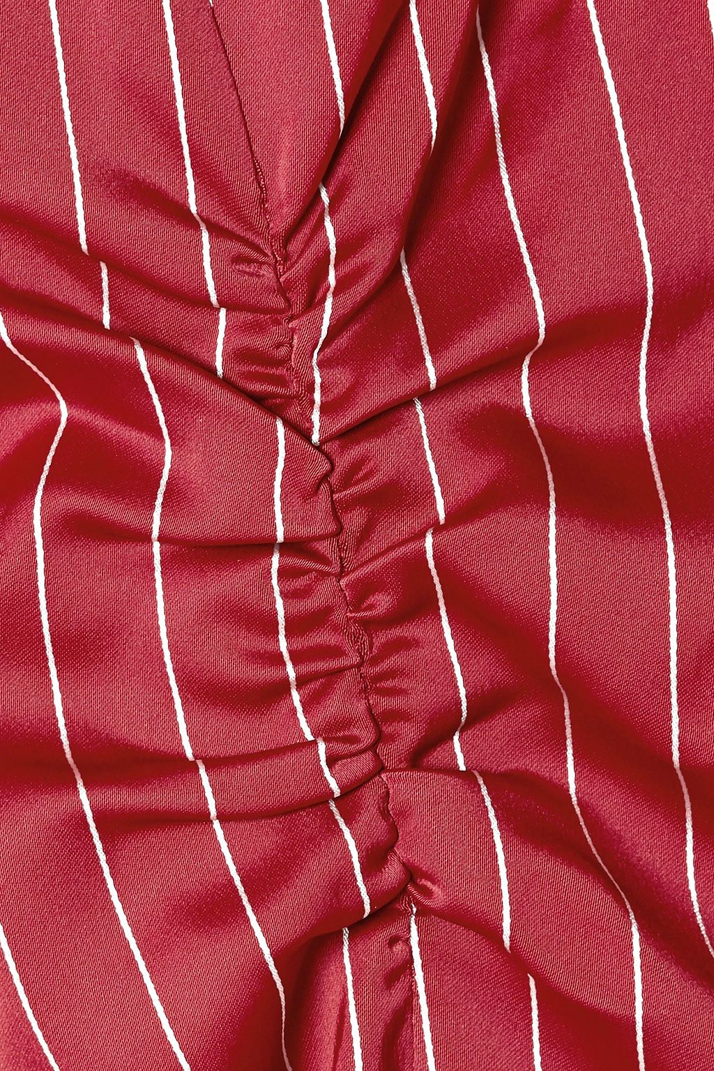 SIES MARJAN Greer ruched pinstriped satin blazer