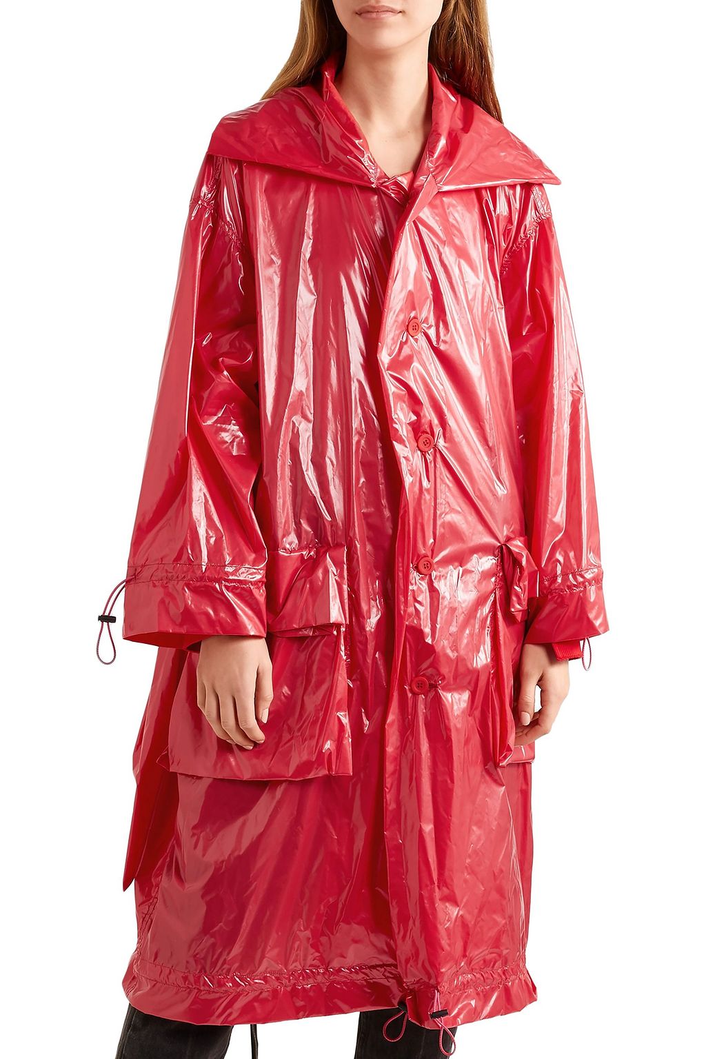 BEN TAVERNITI™ UNRAVEL PROJECT Belted shell raincoat