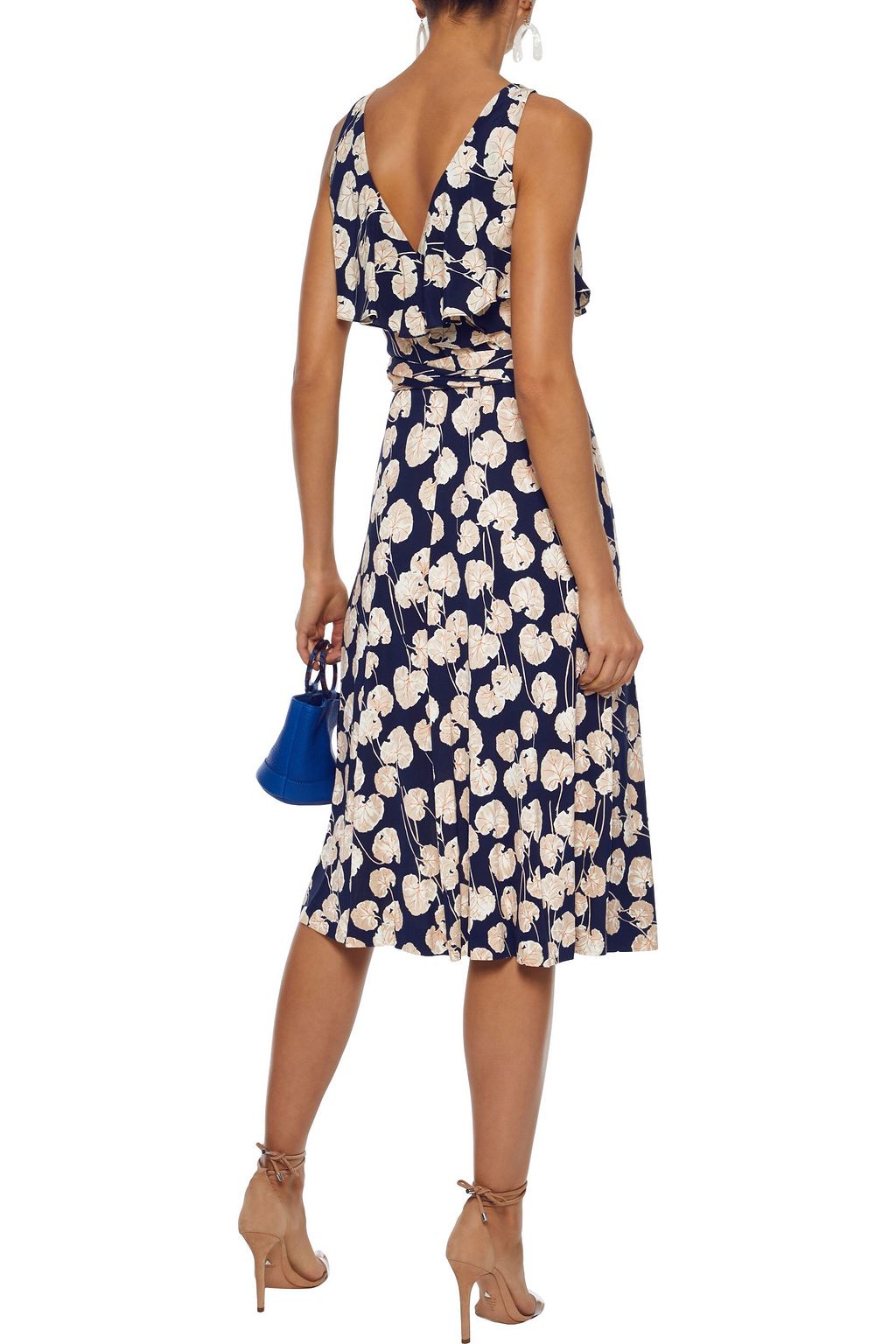 DIANE VON FURSTENBERG Naya ruffled printed silk-jersey wrap dress