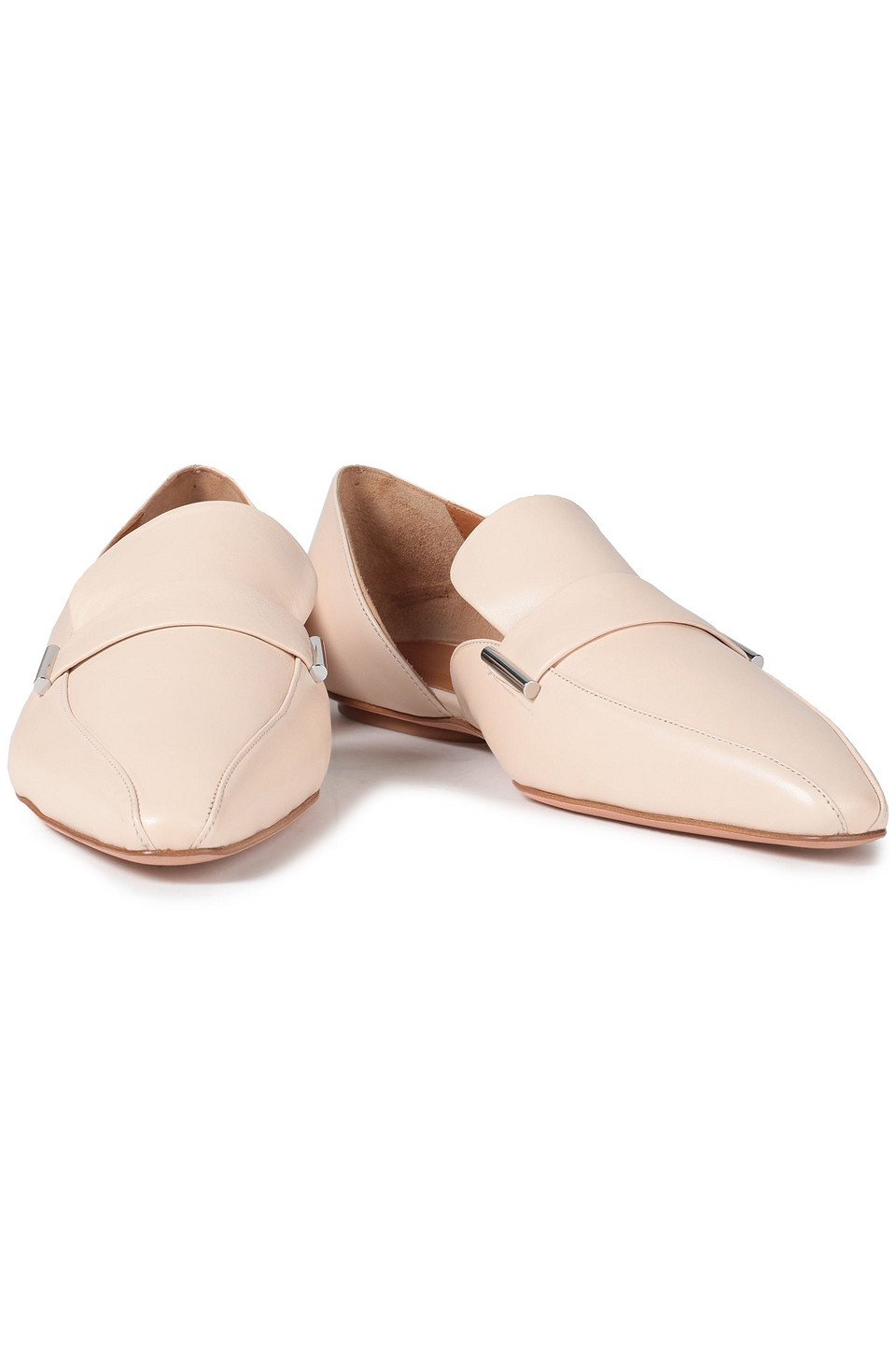 Rosetta Getty Leather Loafers In Blue