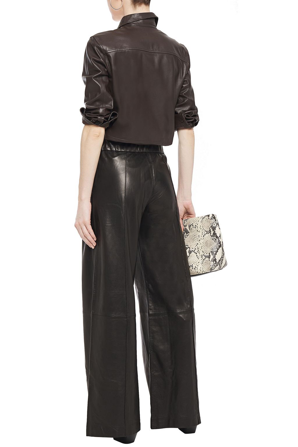 SPRWMN Leather wide-leg pants