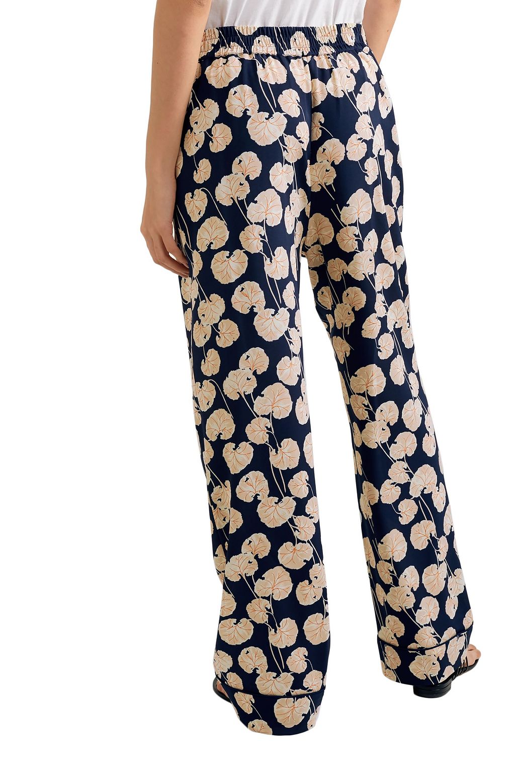 DIANE VON FURSTENBERG Veronica printed crepe wide-leg pants