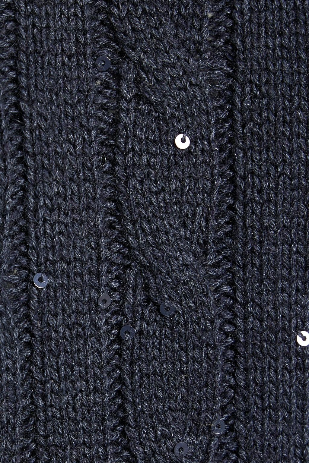 BRUNELLO CUCINELLI Embellished cable-knit cashmere and silk-blend sweater