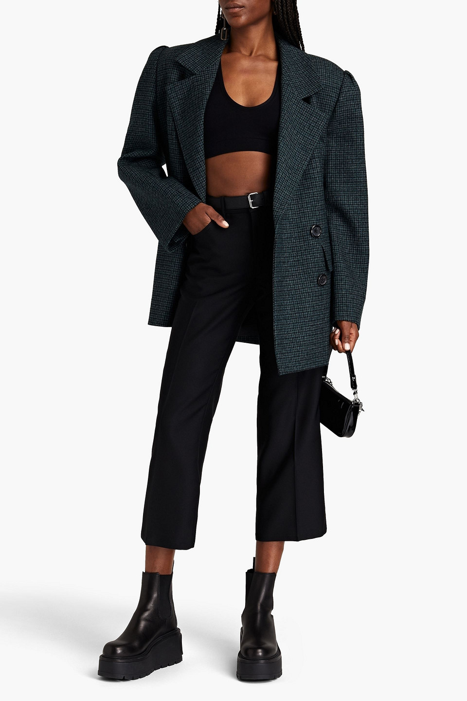 Marc Jacobs Cropped Cady Tapered Trousers