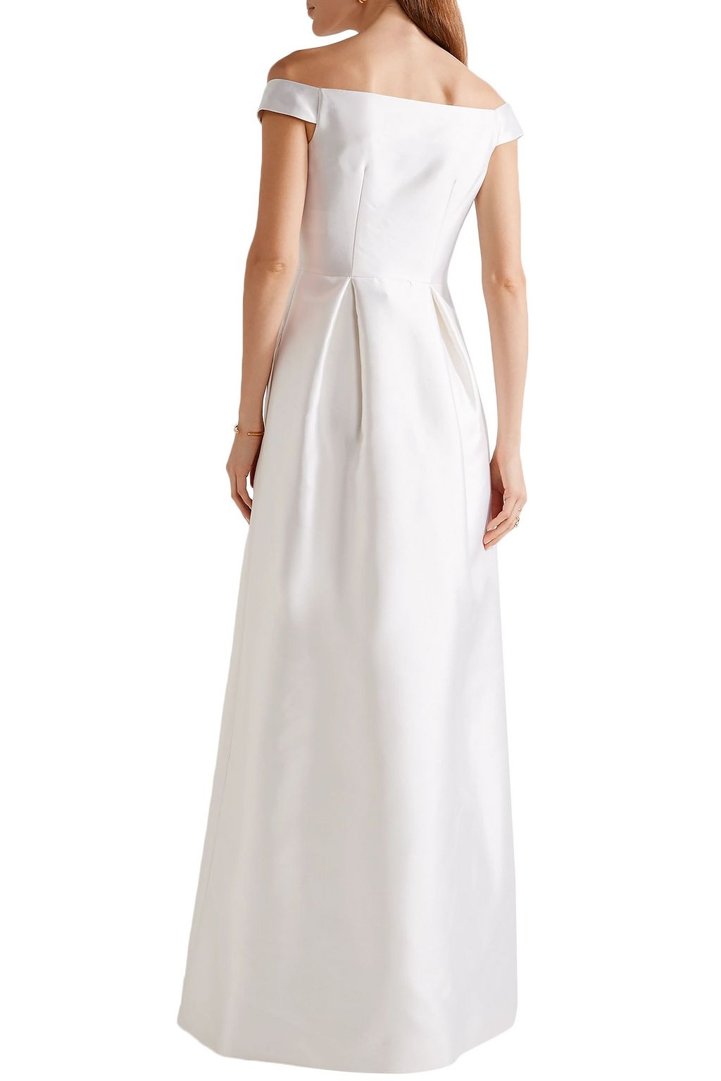 GABRIELA HEARST Tituba off-the-shoulder silk and wool-blend gown