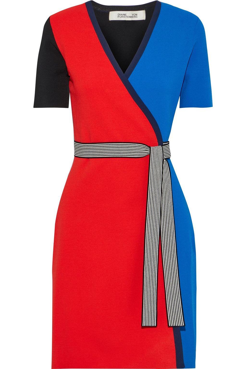 diane von furstenberg color block dress