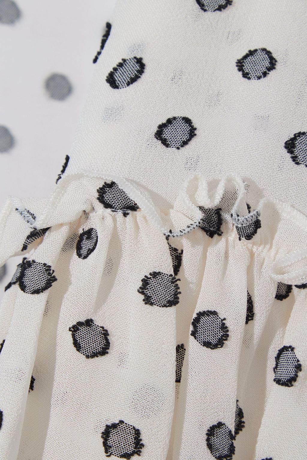 DIANE VON FURSTENBERG Martina ruffled fil coupé crepe mini wrap dress