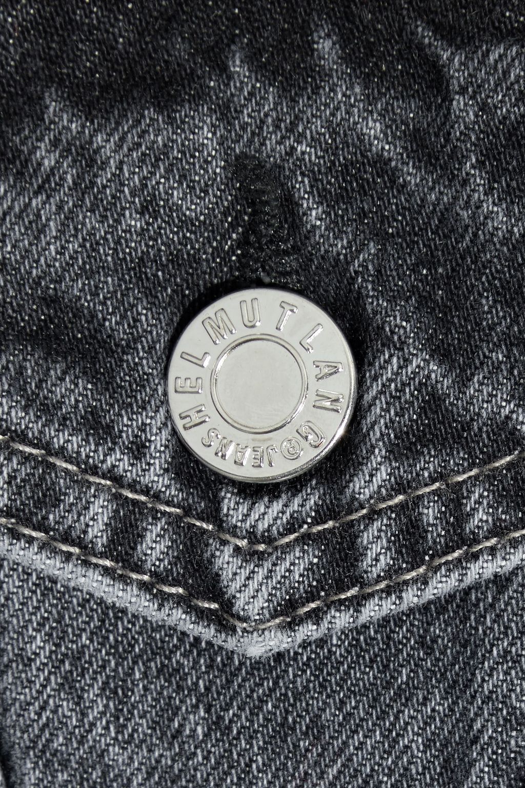 HELMUT LANG Femme Trucker faded denim mini dress