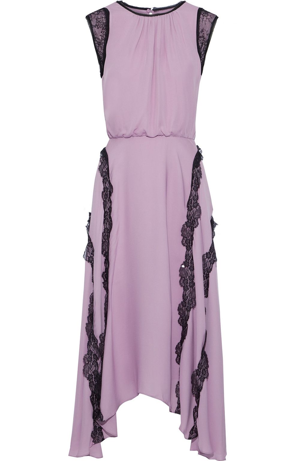 lavender silk dress