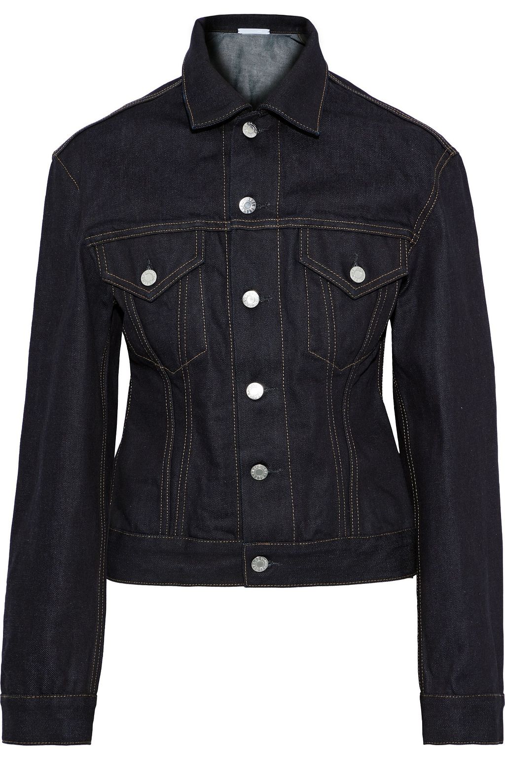 helmut lang leather trucker jacket