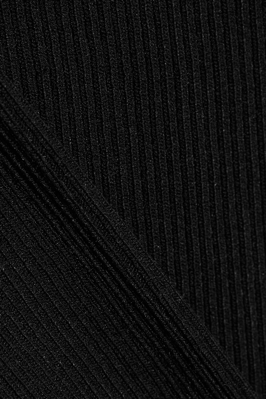 HELMUT LANG Open-back ribbed-knit mini dress