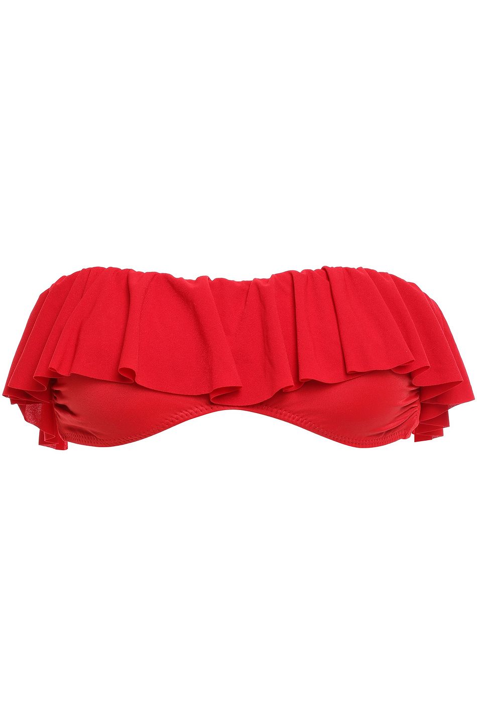 layered ruffle bikini top