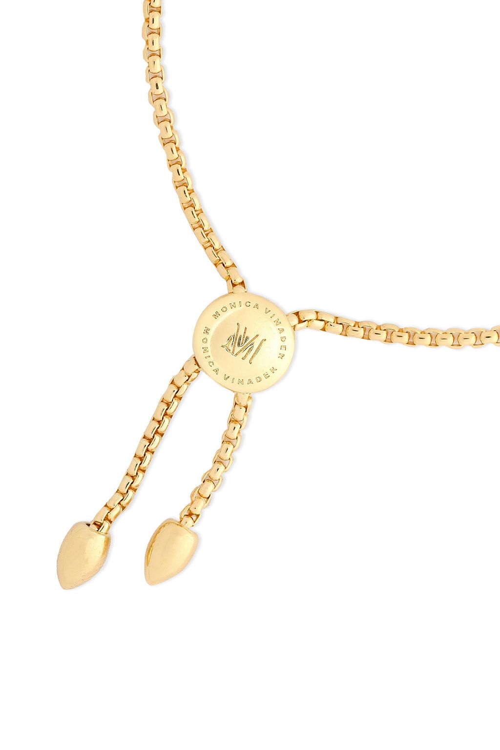 MONICA VINADER Baja Deco 18-karat gold vermeil onyx bracelet