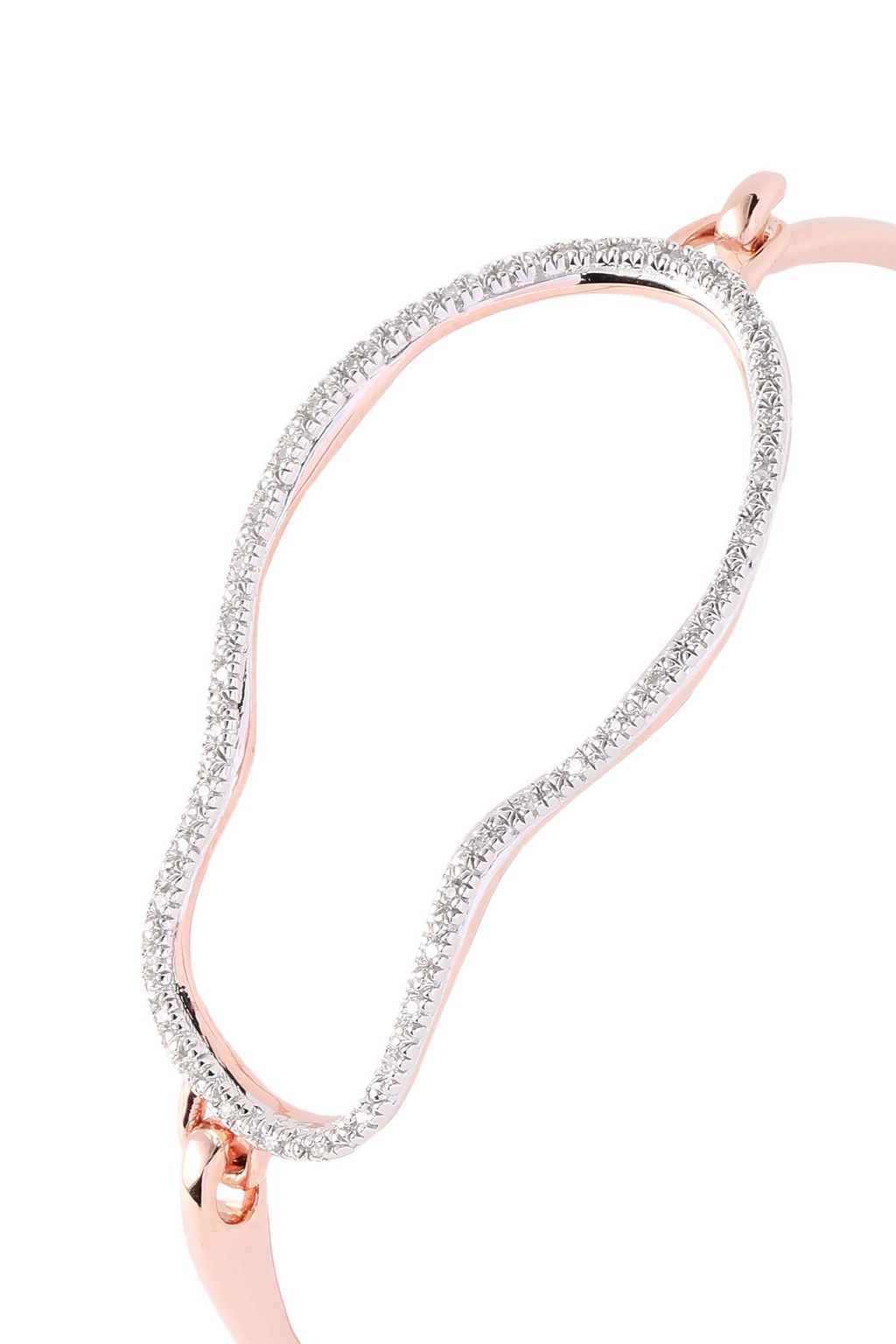 MONICA VINADER 18-karat rose gold vermeil diamond bangle