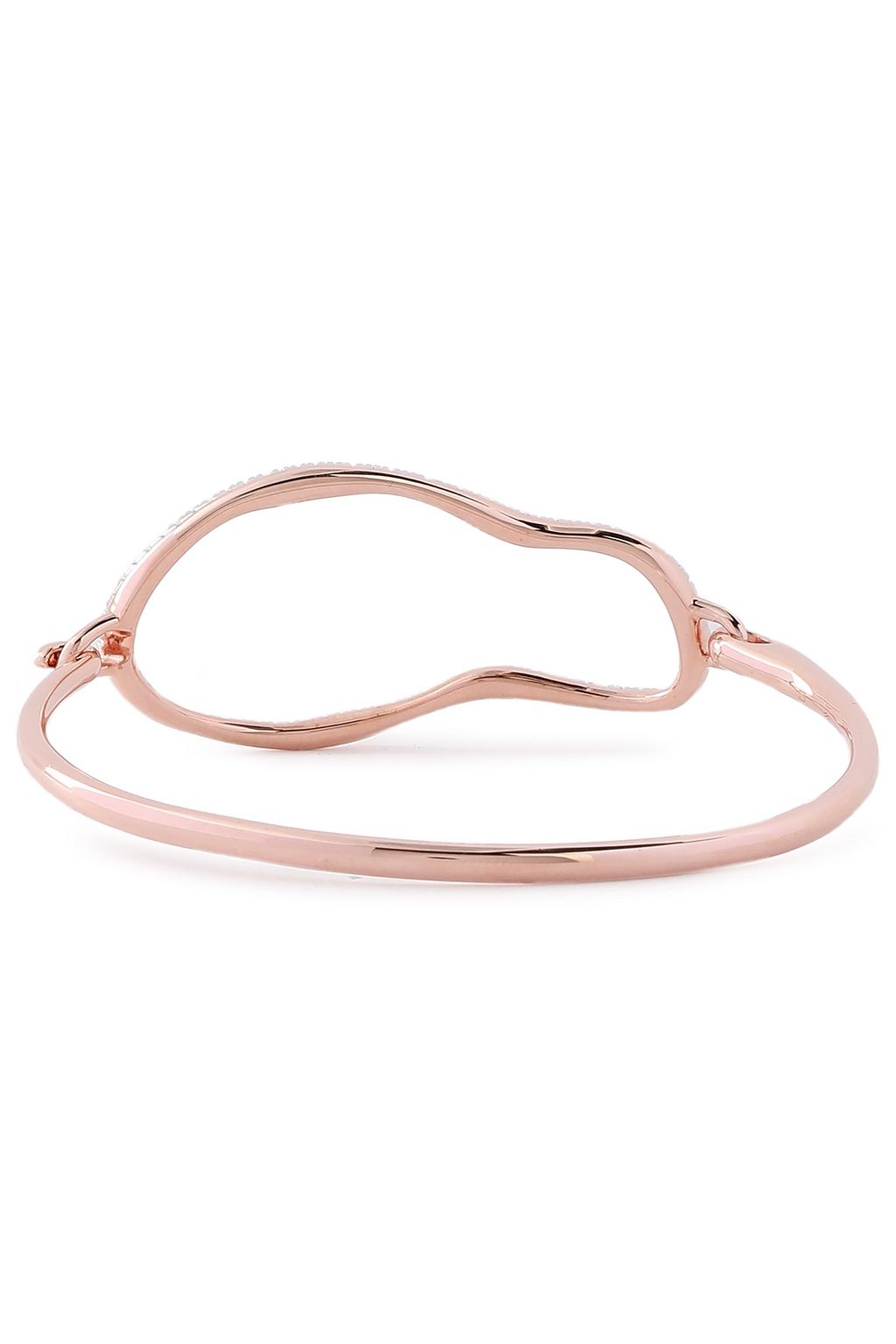MONICA VINADER 18-karat rose gold vermeil diamond bangle