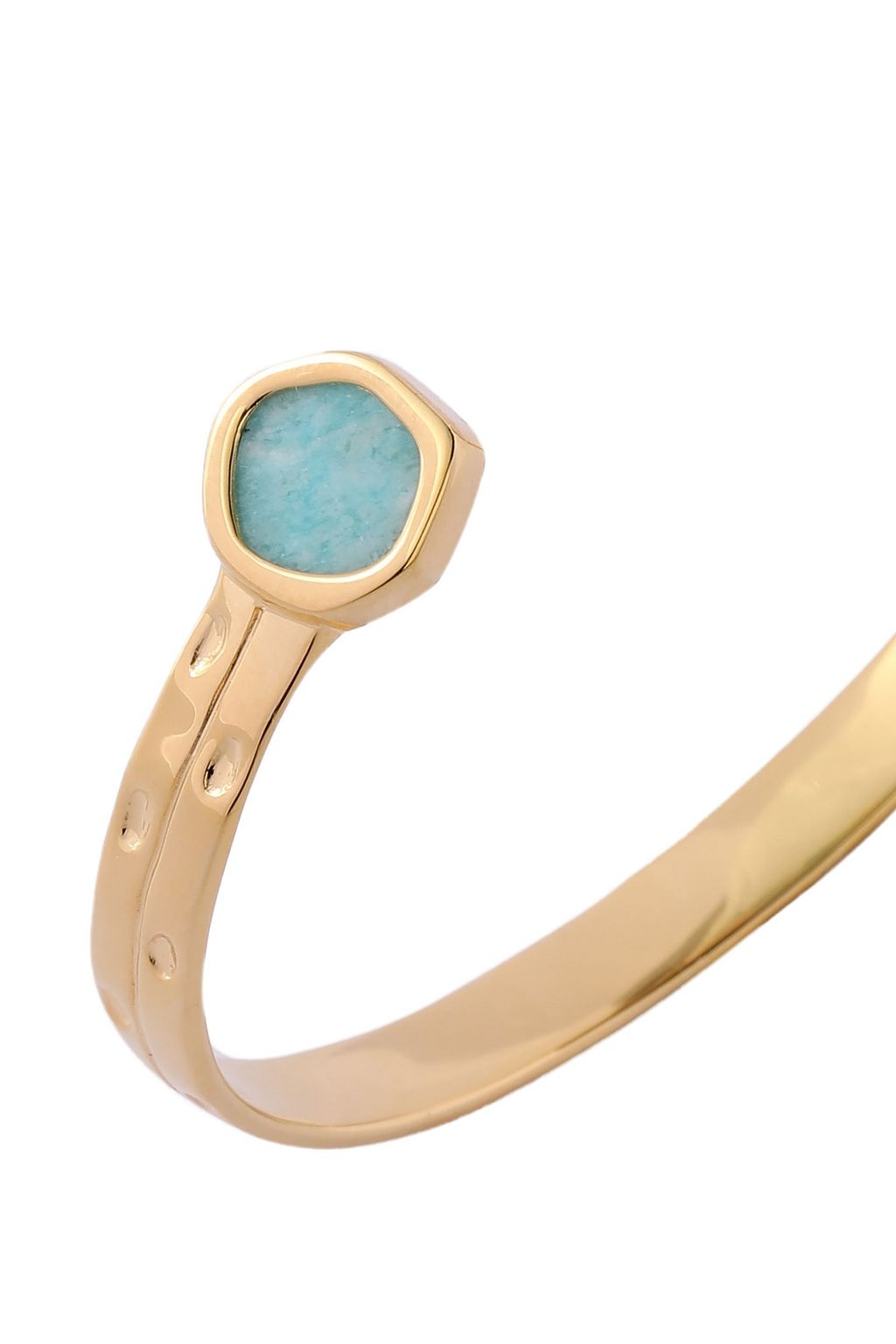 MONICA VINADER Atlantis 18-karat gold vermeil amazonite cuff