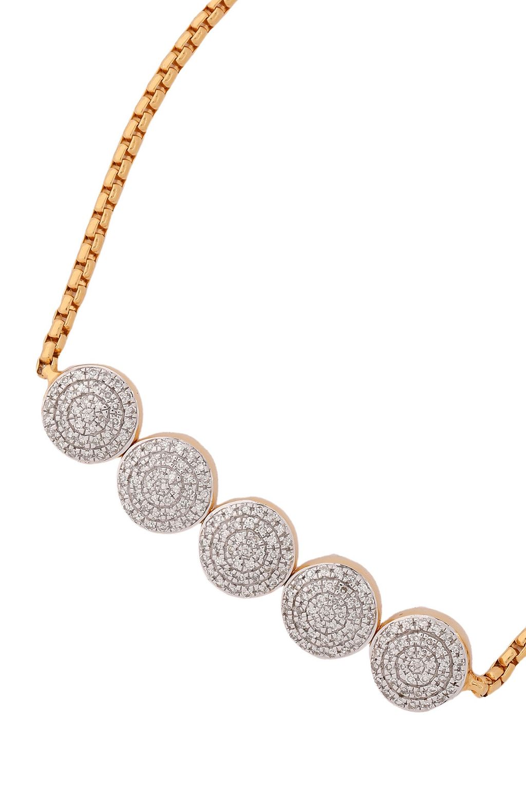MONICA VINADER 18-karat gold-plated sterling silver diamond bracelet