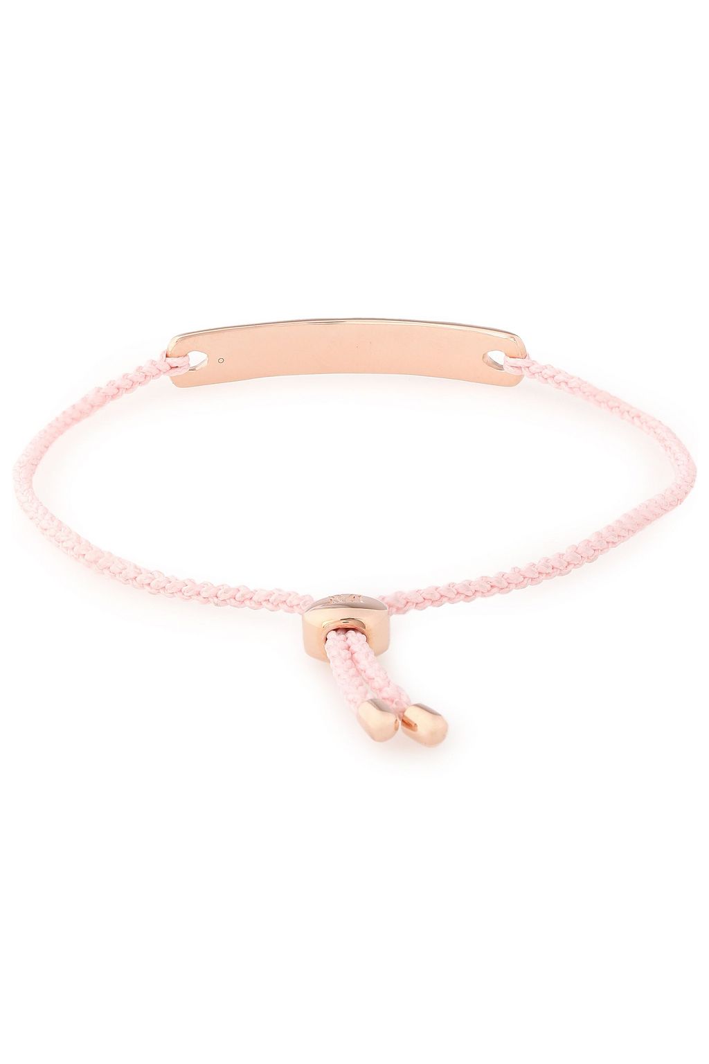 MONICA VINADER Havana Mini 18-karat rose gold vermeil and braided cord bracelet