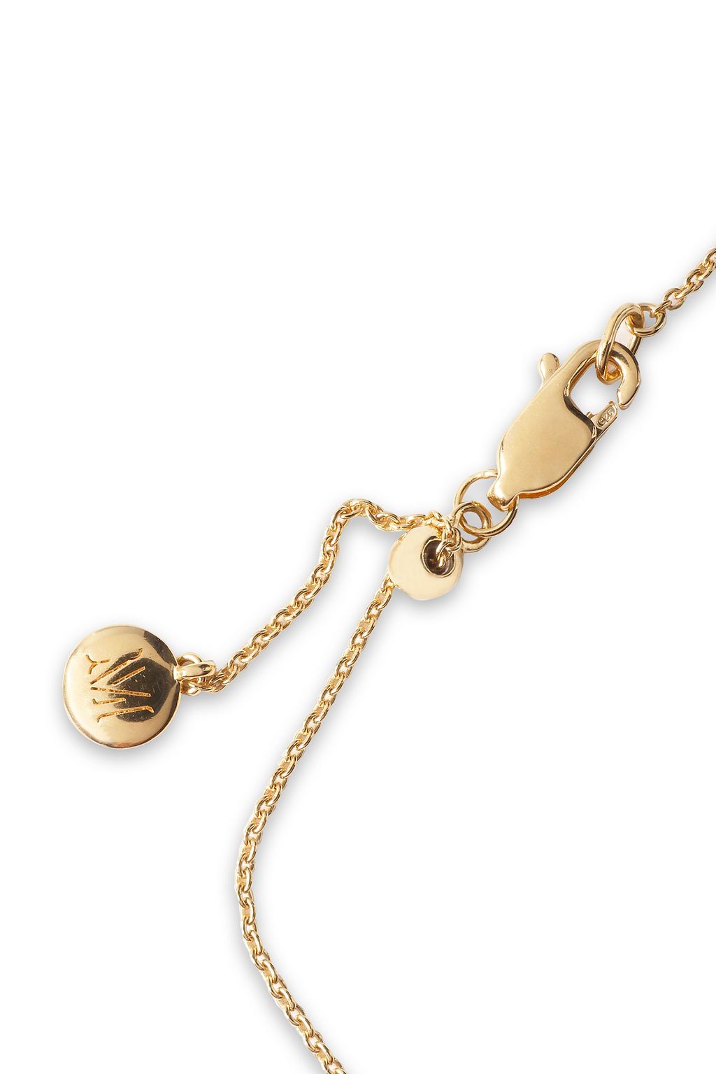 MONICA VINADER Riva 18-karat gold-plated sterling silver diamond bracelet