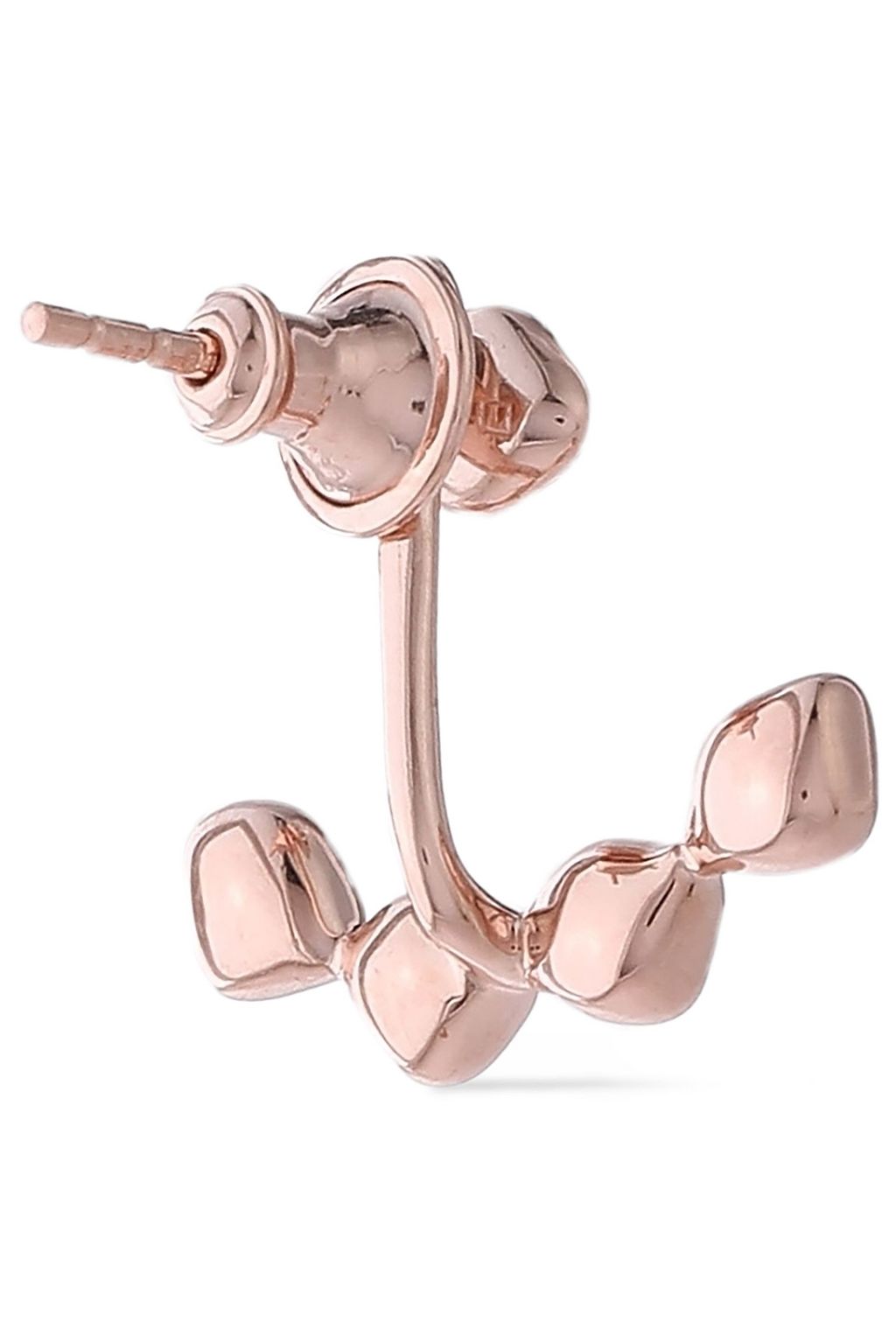 MONICA VINADER 18-karat rose vermeil diamond earrings