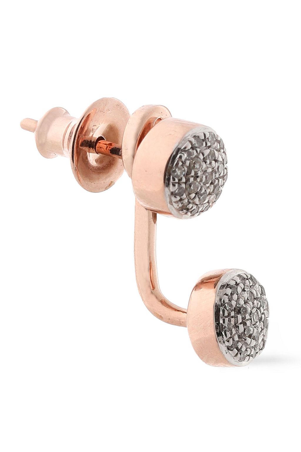 MONICA VINADER Sterling silver diamond earrings