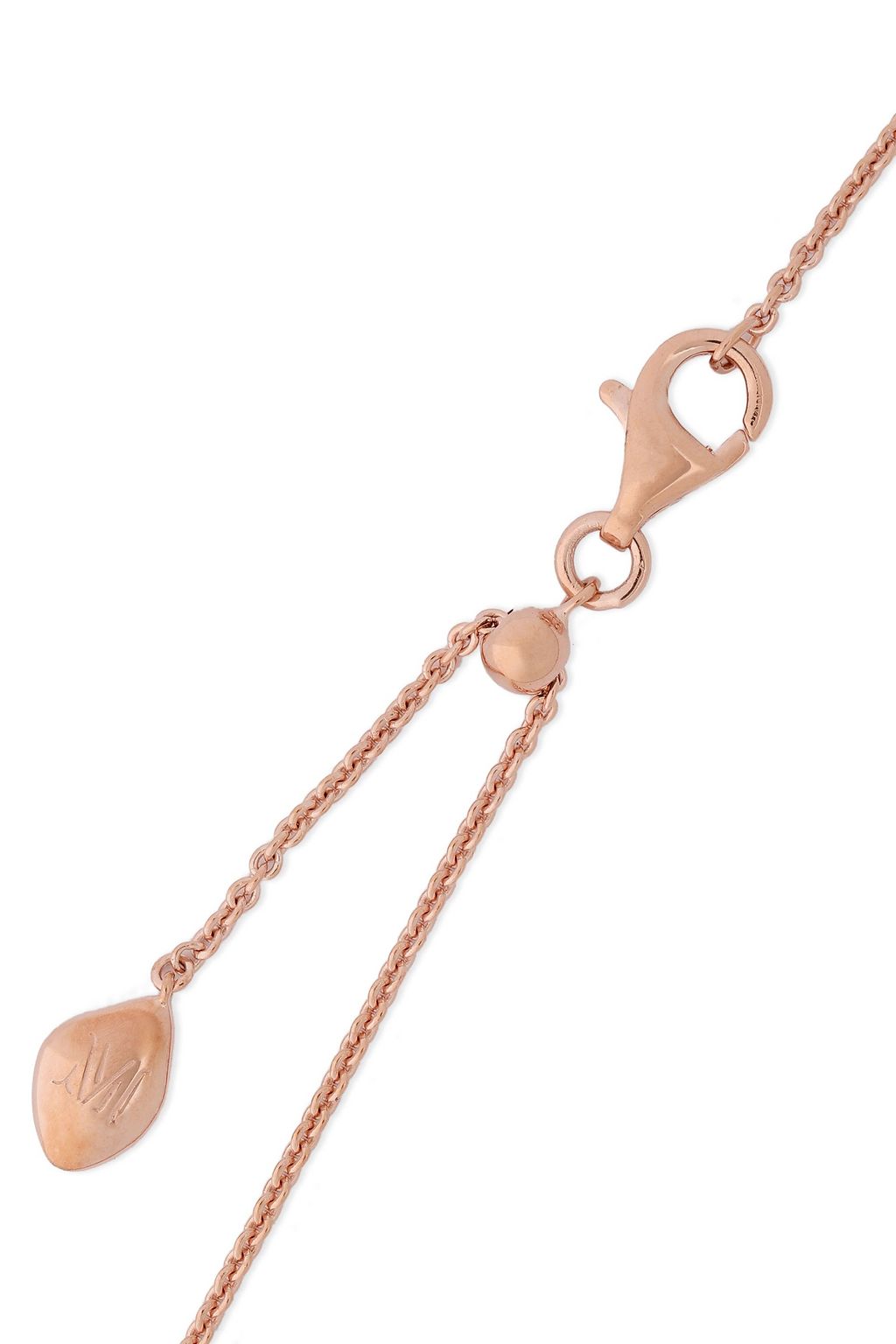 MONICA VINADER Nura 18-karat rose gold vermeil diamond necklace