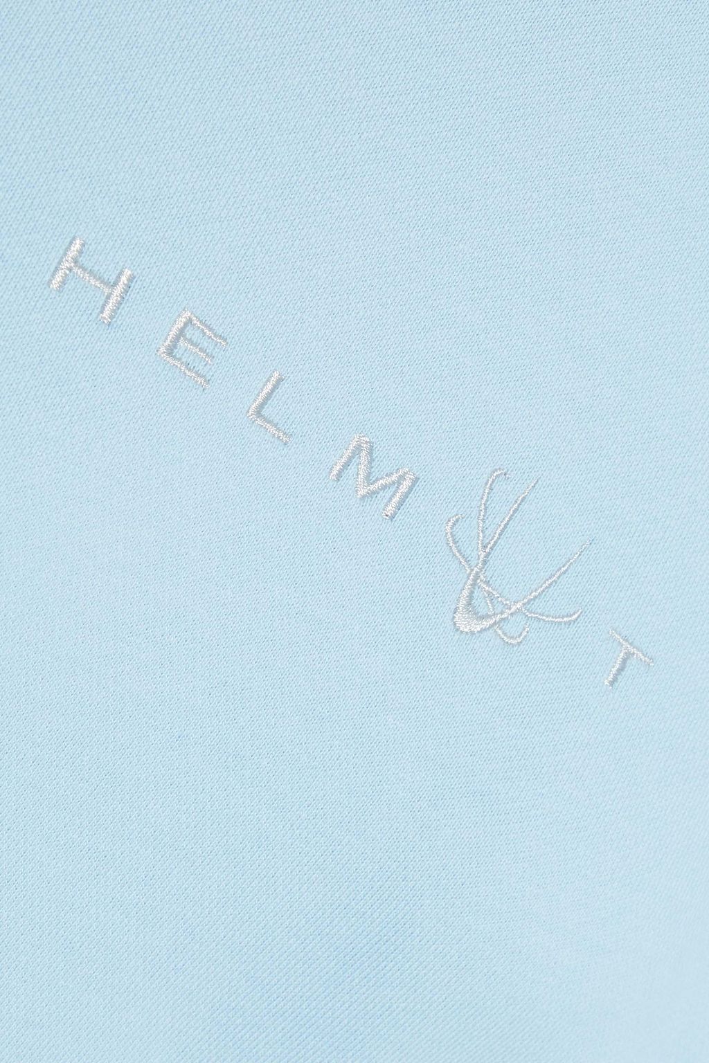 HELMUT LANG Alien embroidered French cotton-terry hoodie