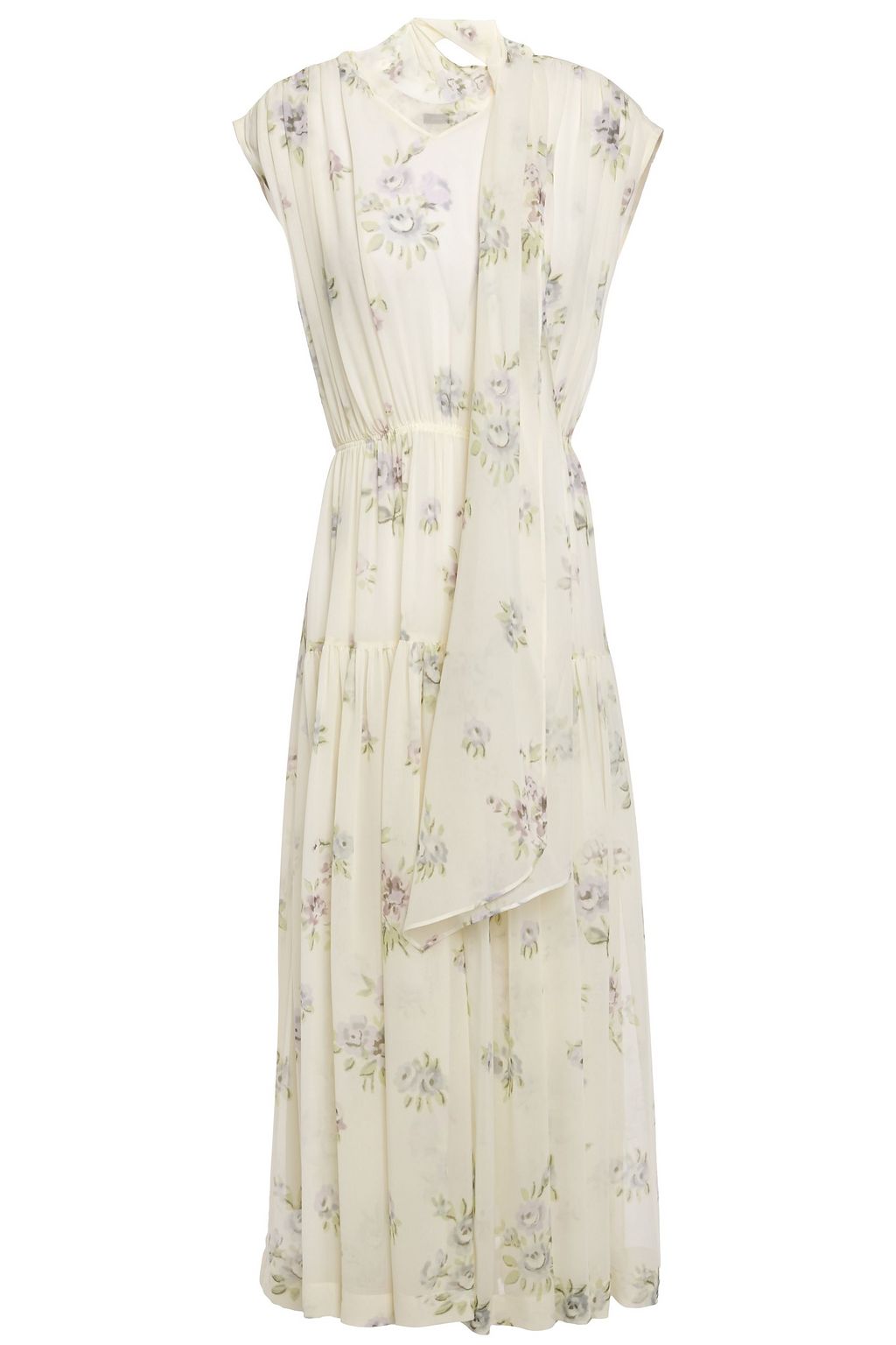 silk floral dress