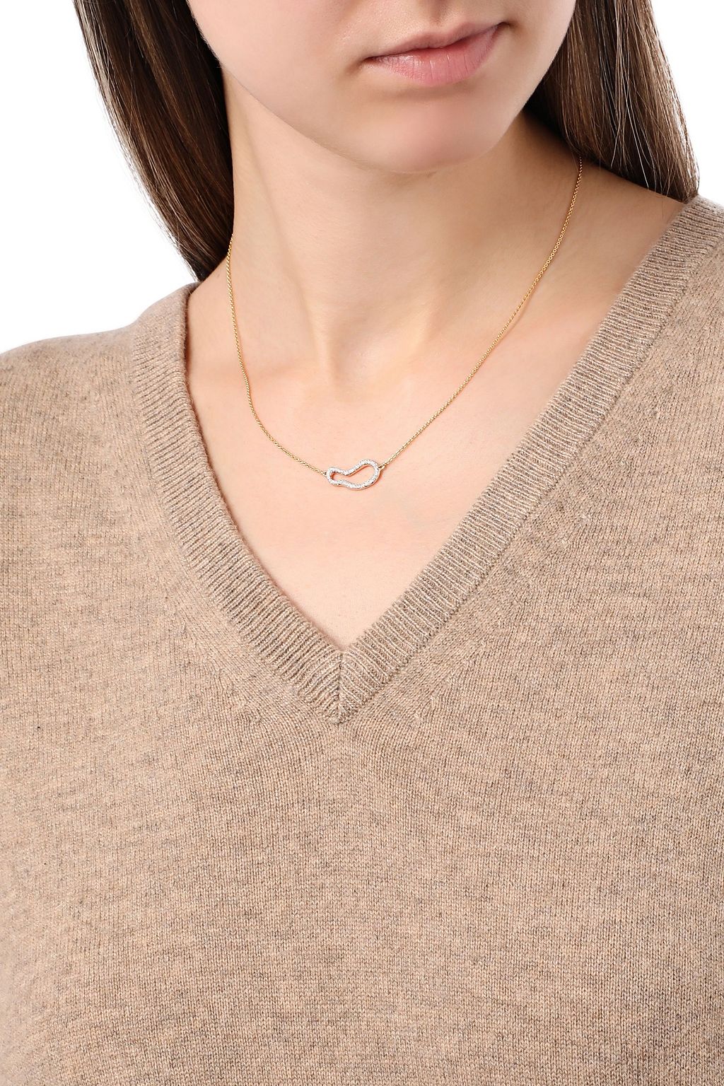 MONICA VINADER 18-karat gold vermeil diamond necklace