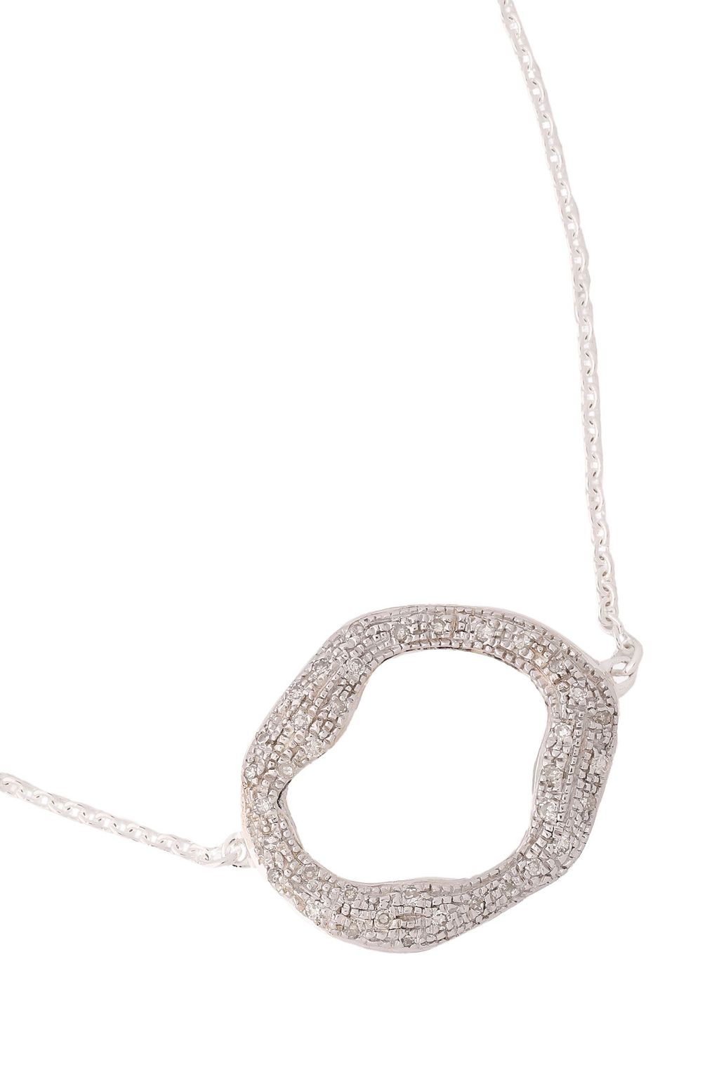 MONICA VINADER Riva sterling silver diamond bracelet