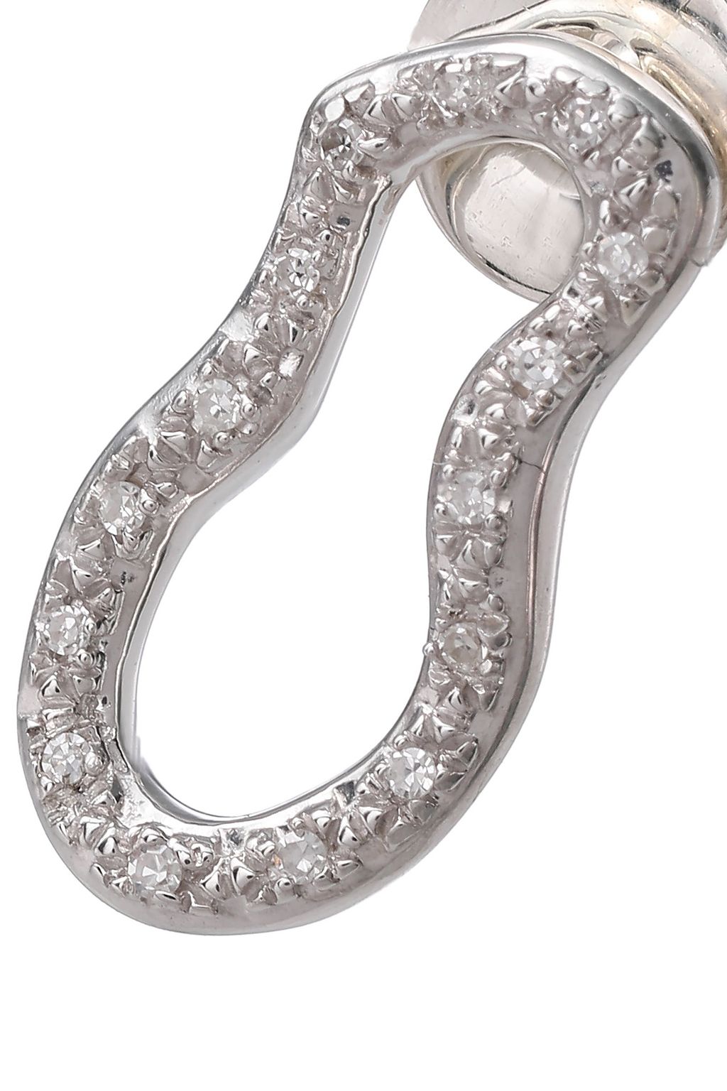 MONICA VINADER Sterling silver diamond earrings