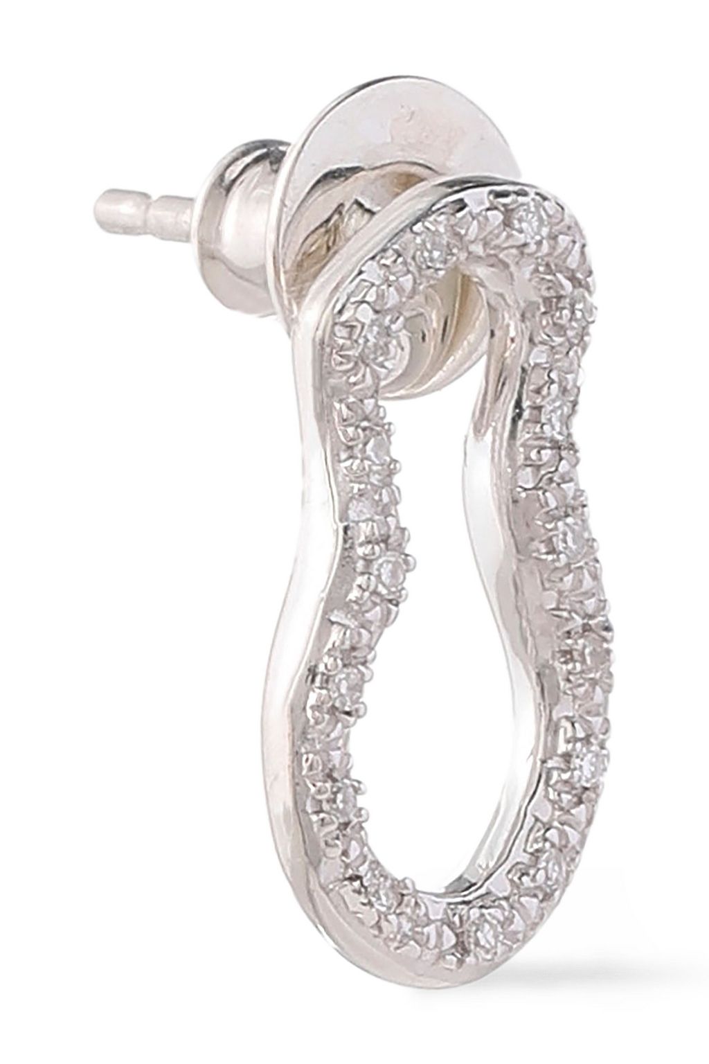 MONICA VINADER Sterling silver diamond earrings
