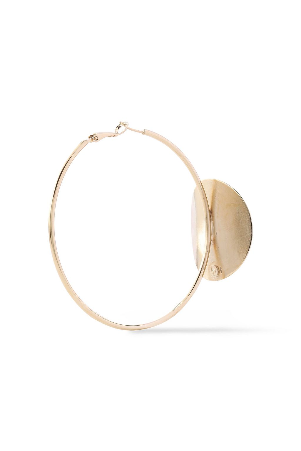HELENE ZUBELDIA Gold-tone hoop earrings