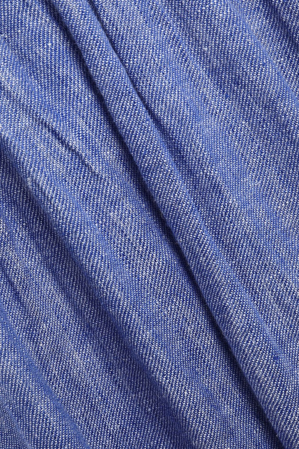 JOIE Tilsa shirred linen midi dress