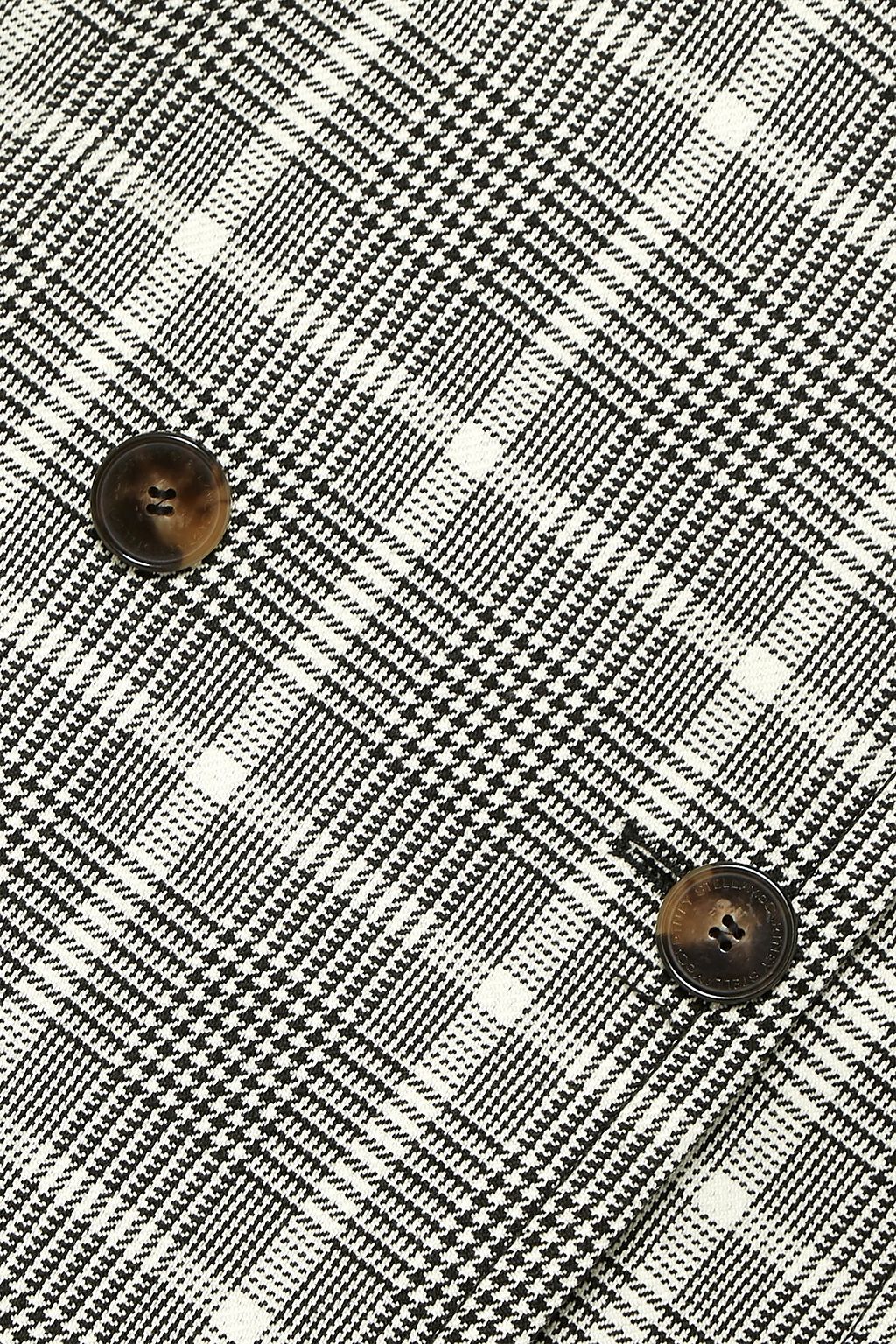 STELLA MCCARTNEY Belted Prince of Wales checked wool vest
