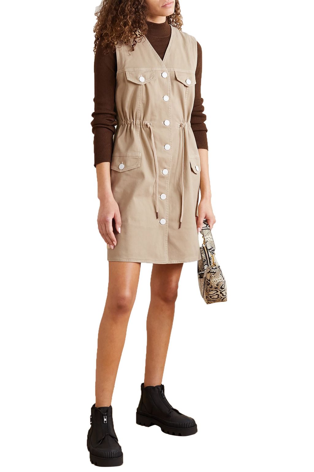 SEE BY CHLOÉ Cotton-blend drill mini dress