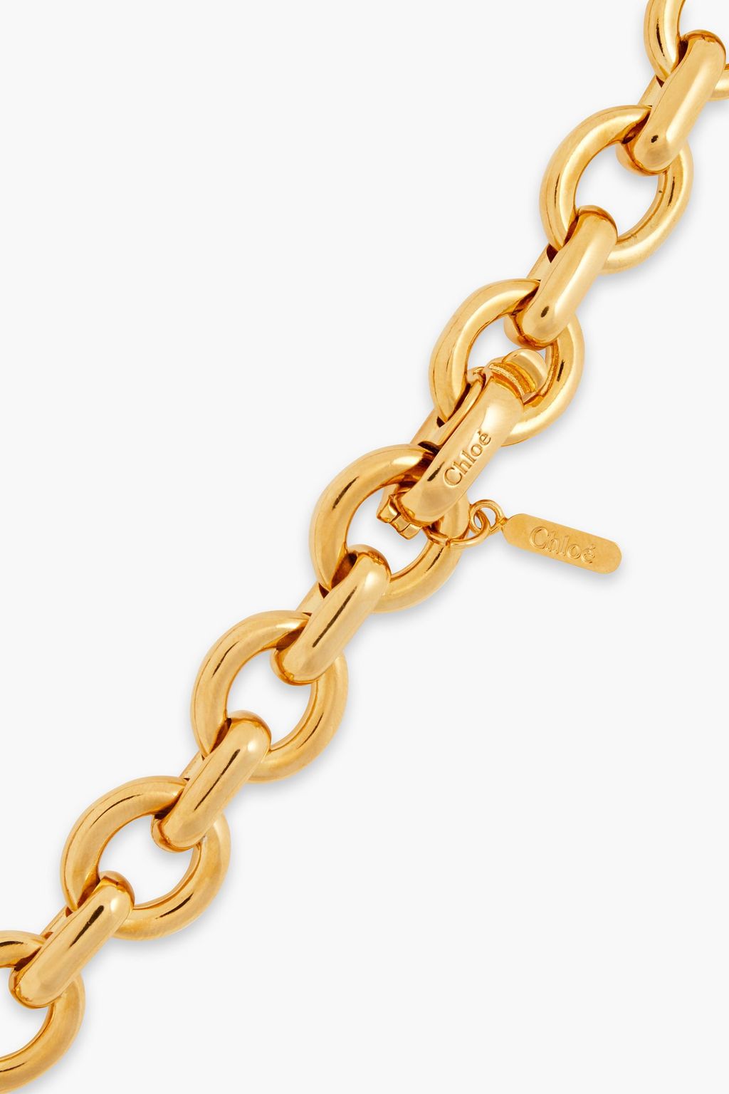 CHLOÉ Gold-tone feather necklace