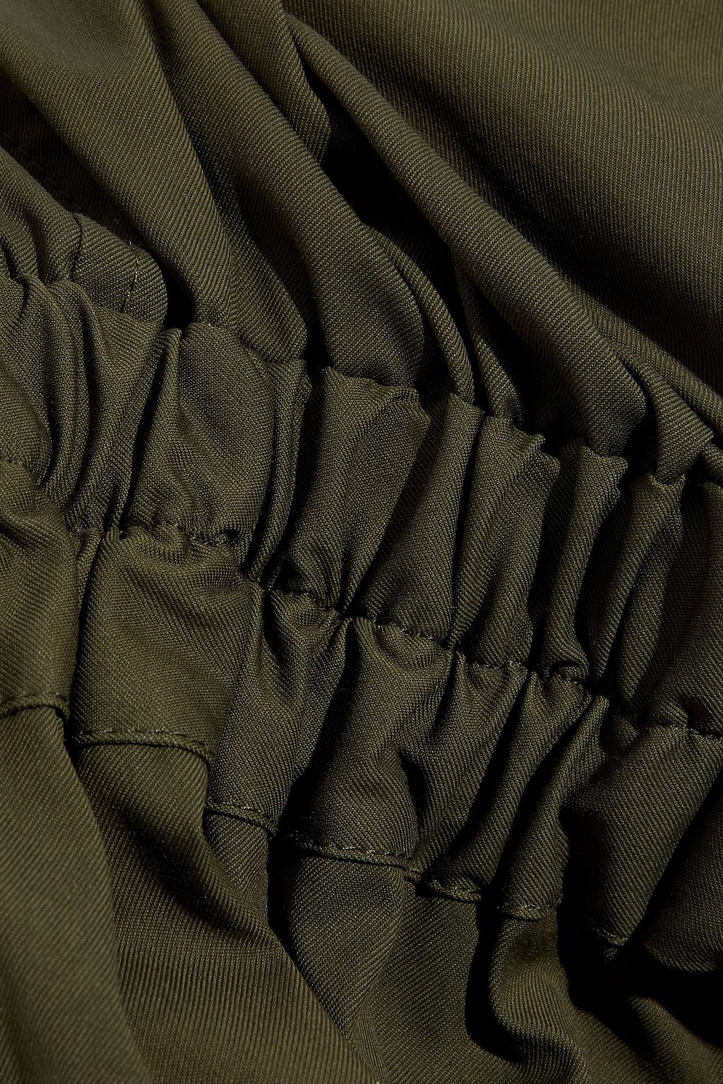 OSCAR DE LA RENTA Belted button-detailed cotton-blend jumpsuit