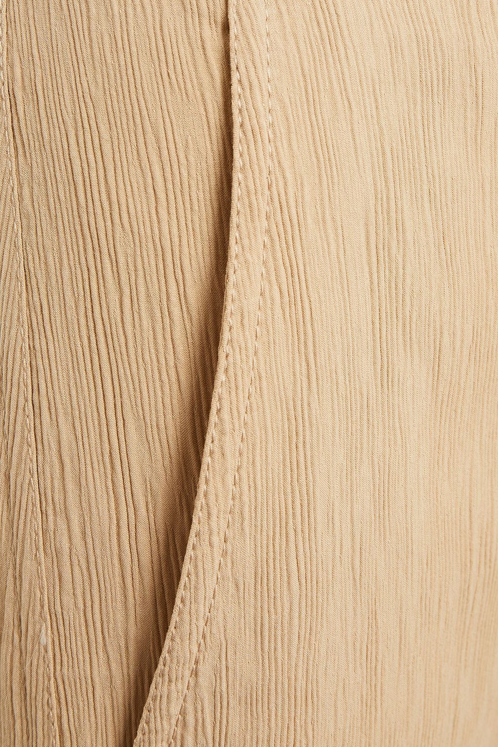 TIBI Ribbed twill midi skirt