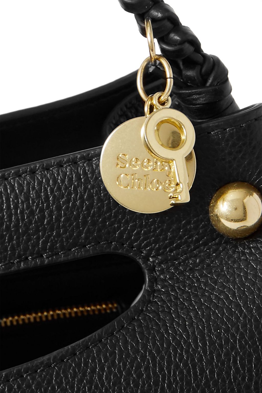 SEE BY CHLOÉ Maddy small pebbled-leather bucket bag