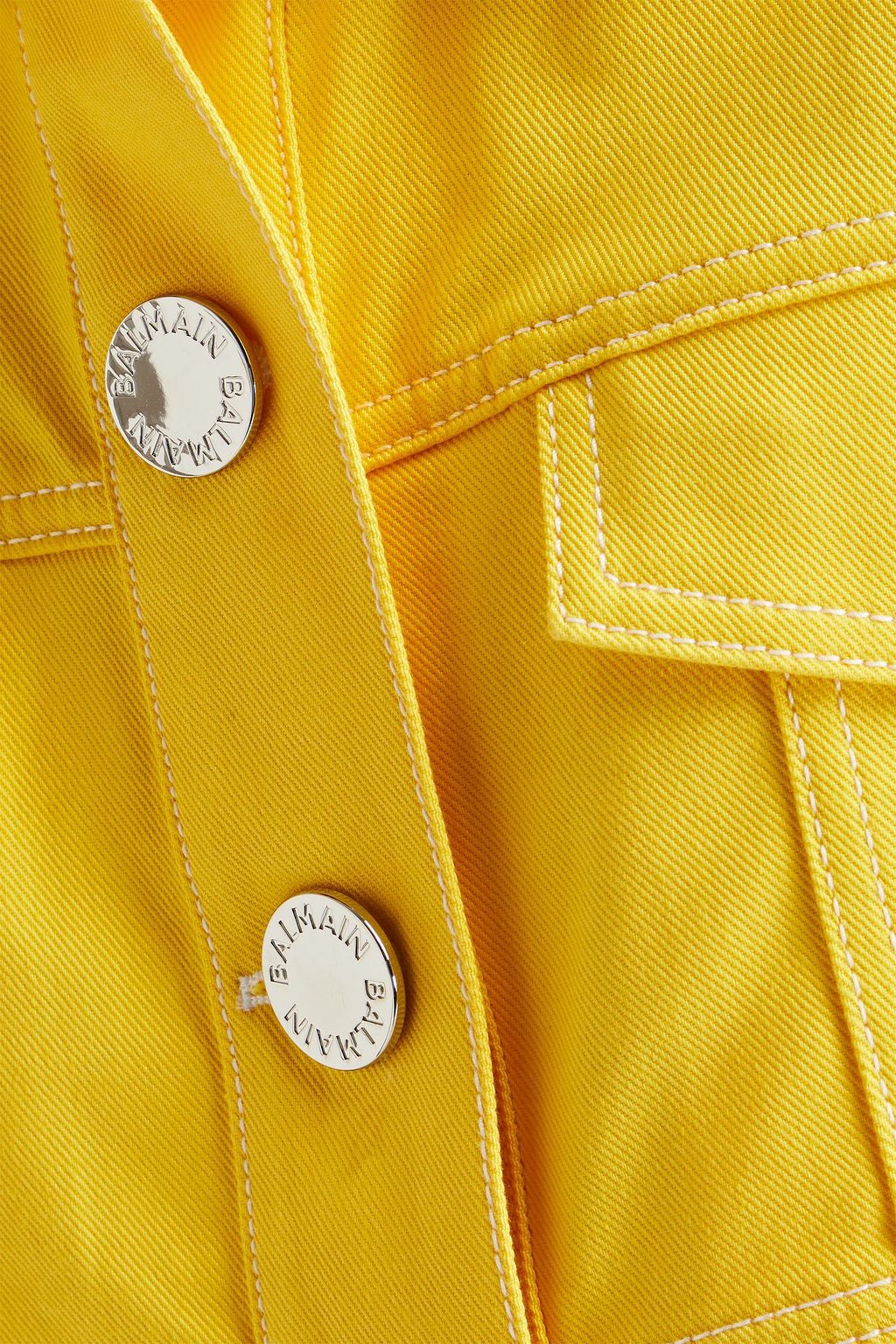 BALMAIN Cropped denim jacket THE