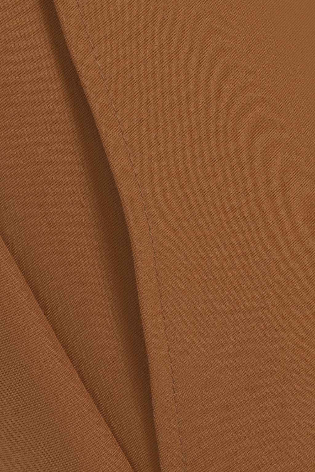 VICTORIA, VICTORIA BECKHAM Cropped cotton-blend ottoman wide-leg pants