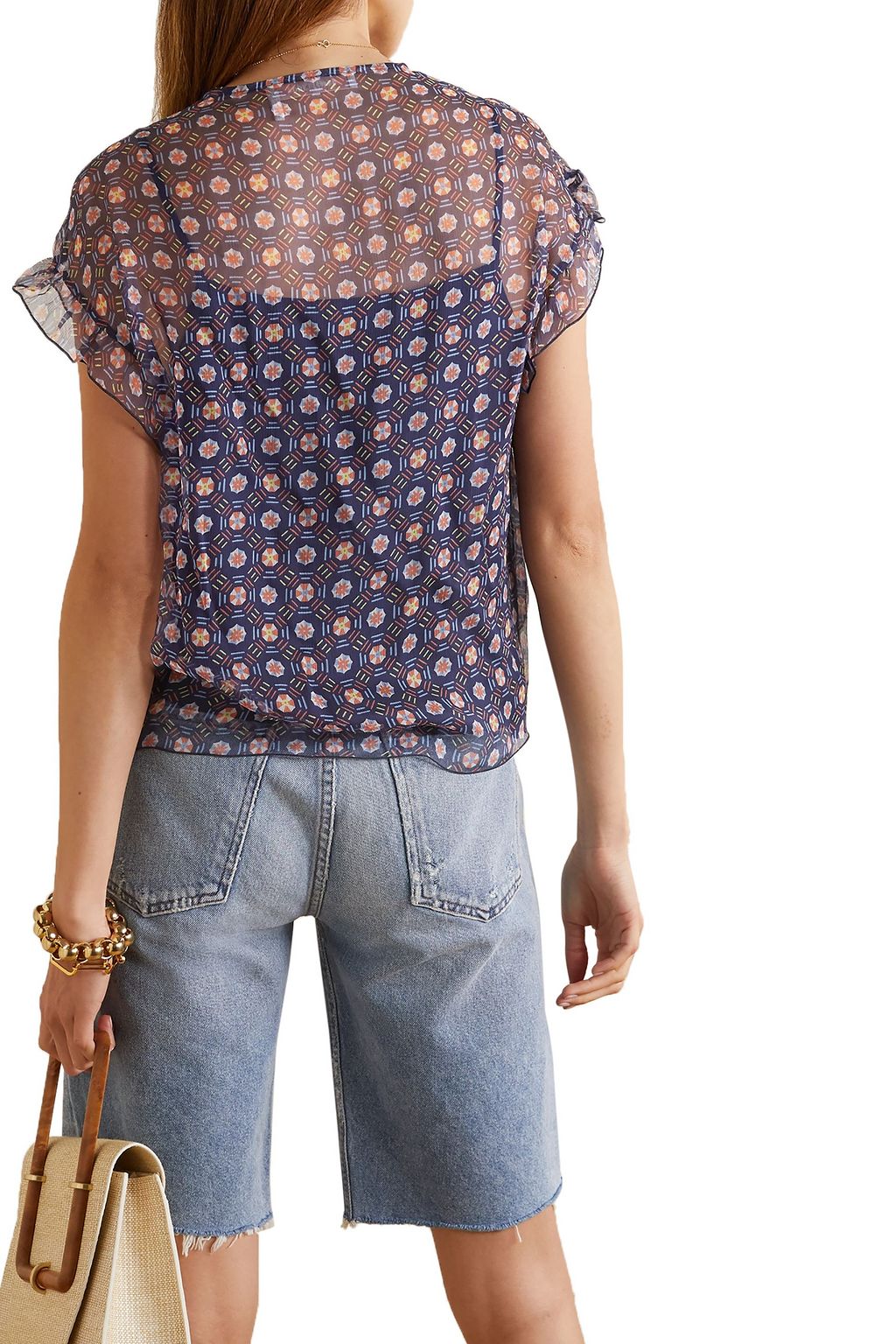 SEE BY CHLOÉ Printed silk-chiffon blouse