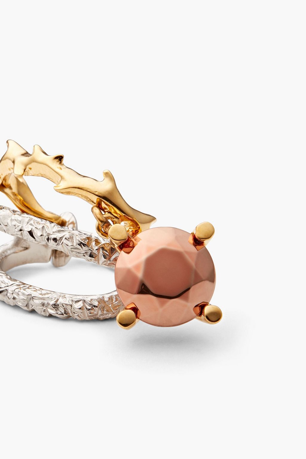CHLOÉ Gold and silver-tone earrings
