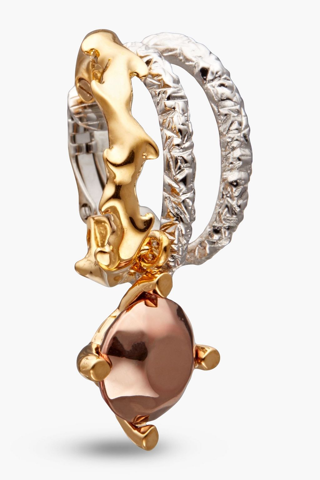CHLOÉ Gold and silver-tone earrings