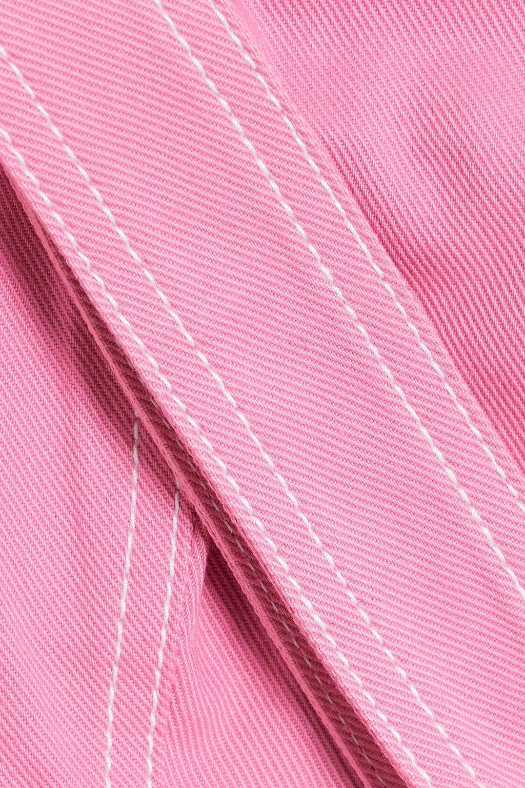 BALMAIN بلوزة قصيرة من الدنيم