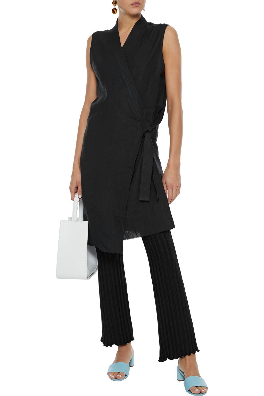 SIMON MILLER Cyrene ribbed modal-blend bootcut pants