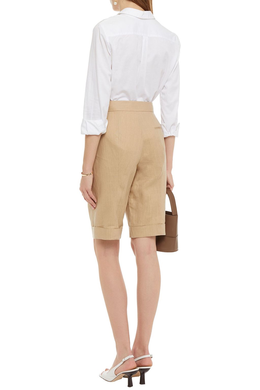 OSCAR DE LA RENTA Linen shorts